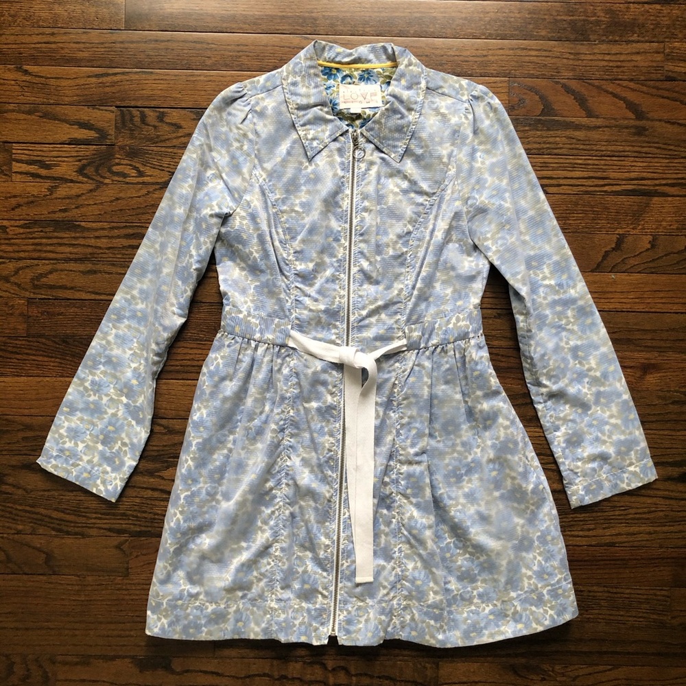 Anthropologie Electric Love Light Floral Jacket